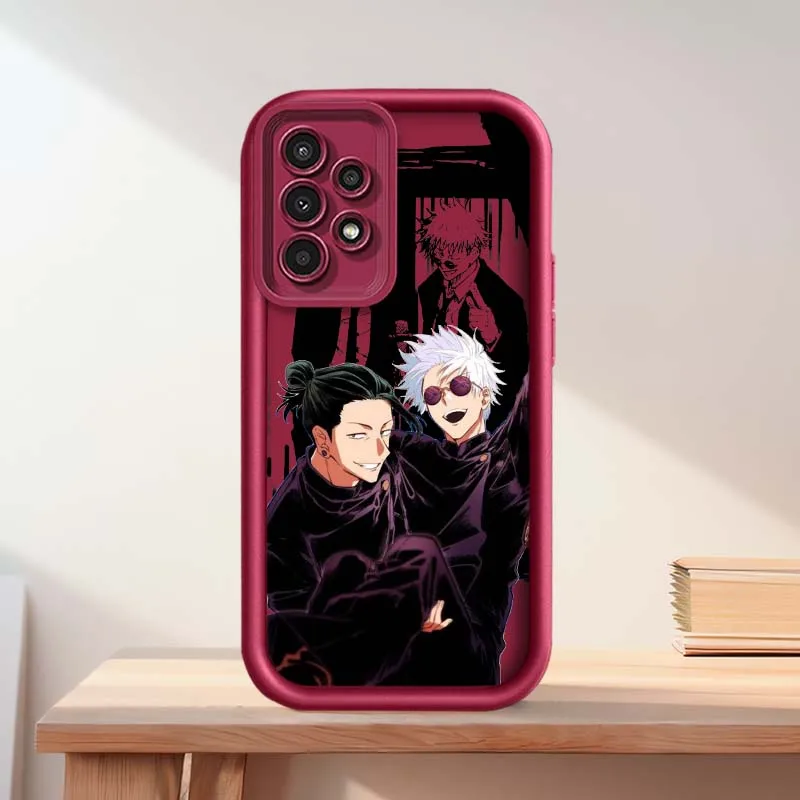 Funda Gojo y Geto para Samsung Galaxy A73 A72 A71 A56 A55 A35 A25 A54 A53 A52 A51 A32 funda de teléfono con escalera ocular - imagen 5