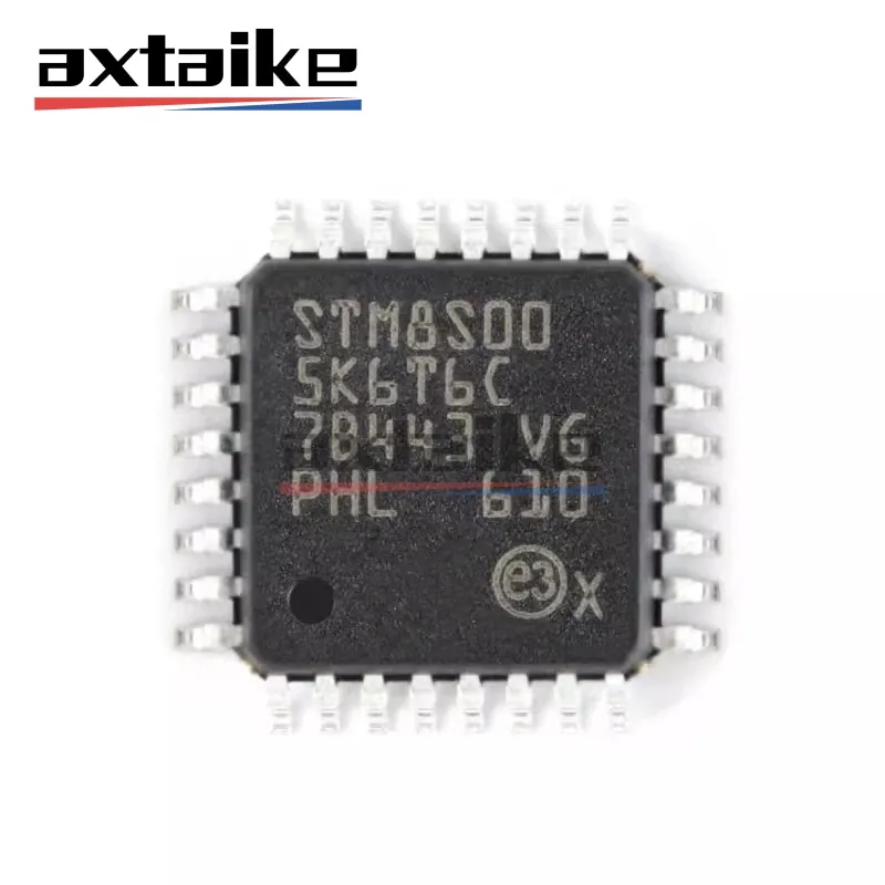 5 uds STM8S005K6T6C LQFP-32 STM8S005 16MHz STM8S 8bit MCU 32Kbytes Flash DataEEPROM temporizadores ADC de 10 bits UART SPI IC SMD - imagen 2