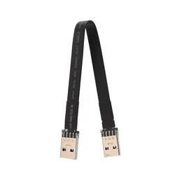 Cable USB 3.0 ADT-Link Extensión Plano Angulado