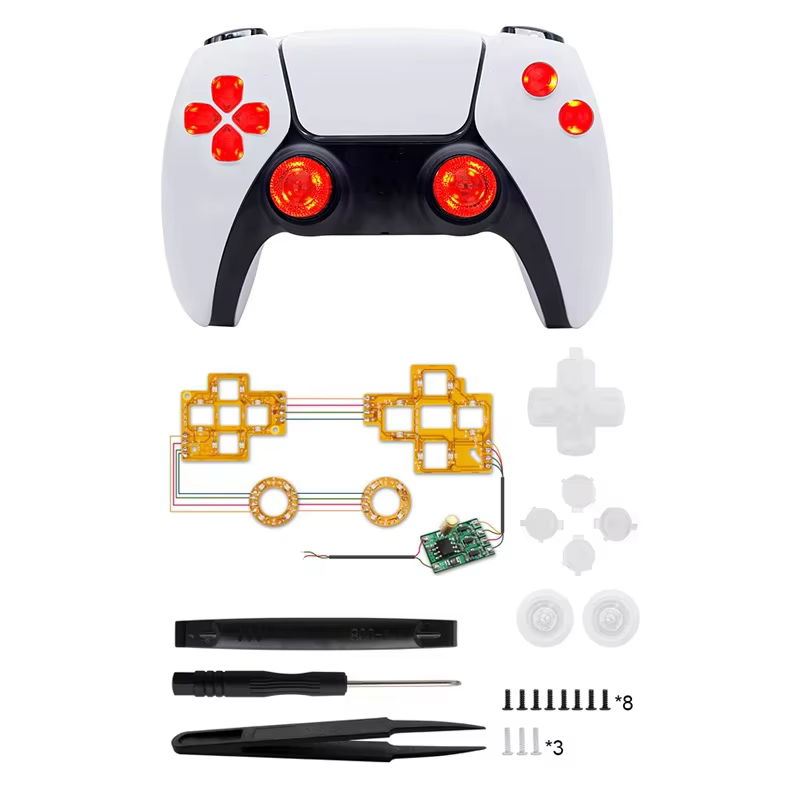 Mando inalámbrico PS5 LED con joystick basculante retroiluminado - imagen 3