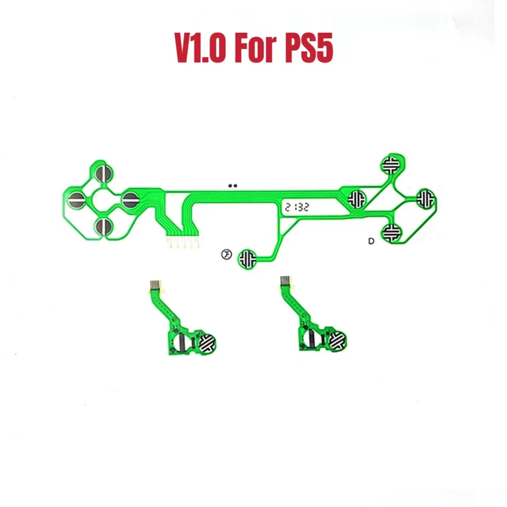 1 Uds. Reemplazo Original para Ps5 película conductora V1.0 2,0 3,0 controlador de almohadilla de juego botón cinta de cable flexible V1 V2 V3 - imagen 3