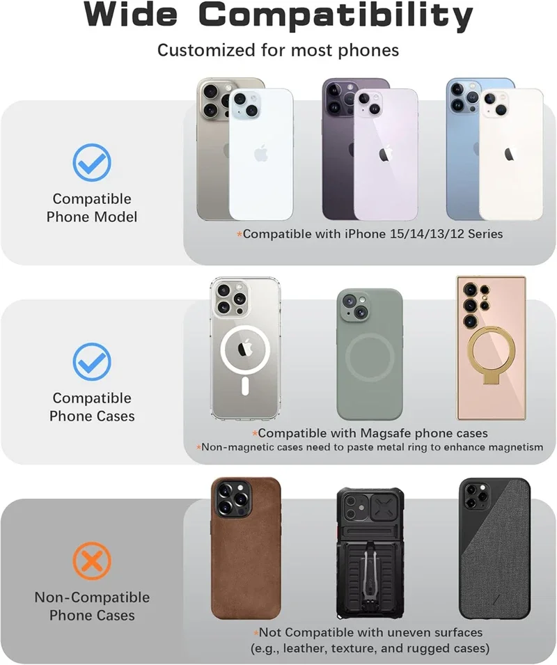 Anillo de teléfono con correa de dedo suave de silicona magnética con agarre de una mano para Magsafe IPhone pulsera de muñeca Universal accesorios de amuleto para teléfono - imagen 5