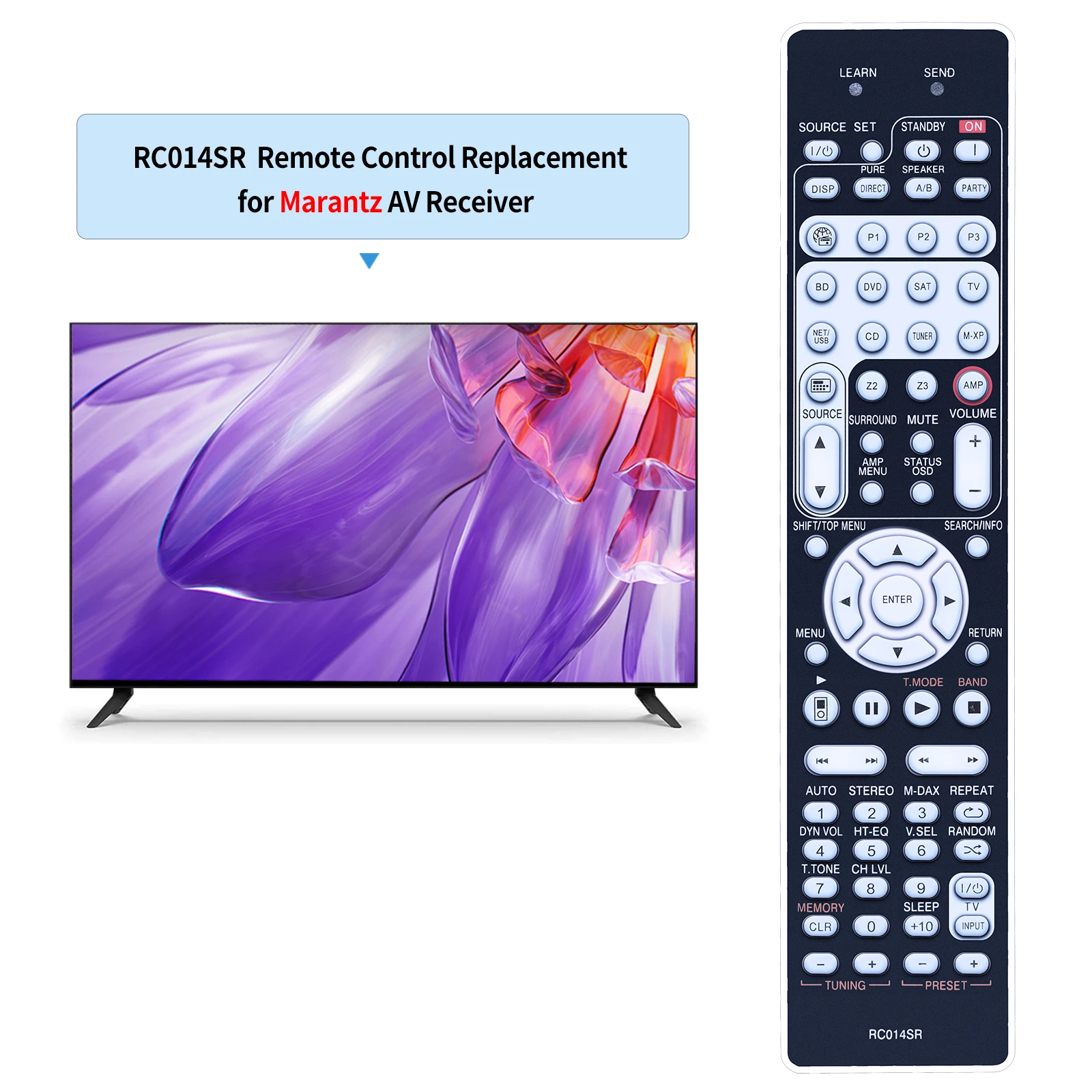 Nuevo Control remoto RC014SR para receptor AV Marantz SR6006 SR5006 NR1602 - imagen 2