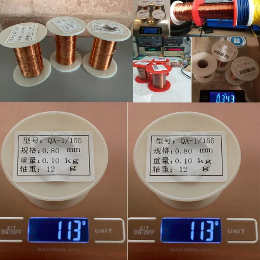 Alambre de cobre esmaltado de poliuretano, alambre de 0,1 Mm, 0,2 Mm, 0,3 Mm, 0,4 Mm, 0,5 Mm, 0,6 Mm, 0,7 Mm, 0,8 Mm, Qa-1-155 - imagen 2