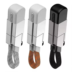 Llavero Cable USB-C 6 en 1 Carga Rápida 60W Magnético