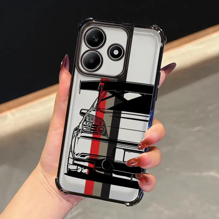 Funda japonesa JDM Drift para coche Redmi Note 11s 10 Lite 10s 11 12 13 10 Pro 9S 14 Pro Plus, funda suave - imagen 2