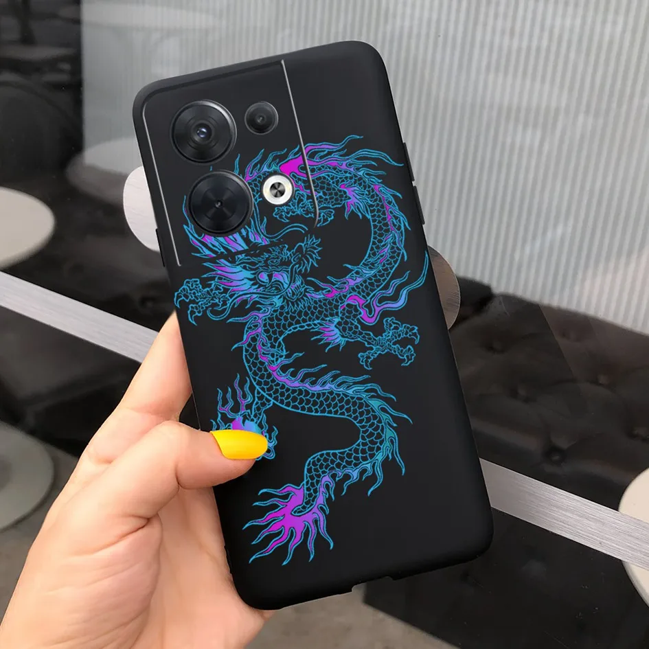 Funda de teléfono de dibujos animados para OPPO Reno8 Lite 5G, cubierta trasera de Reno 8 2022, carcasa delgada suave para OPPO Reno 8, Fundas Reno8 Z Coque - imagen 3