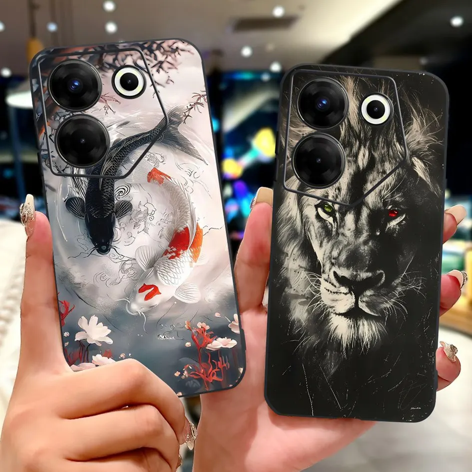 Para Tecno Camon 20 Pro 5G funda CK8n moda mariposa suave funda de silicona negra para Tecno Camon 20 Premier Camon20 Pro CK7n Capa - imagen 3