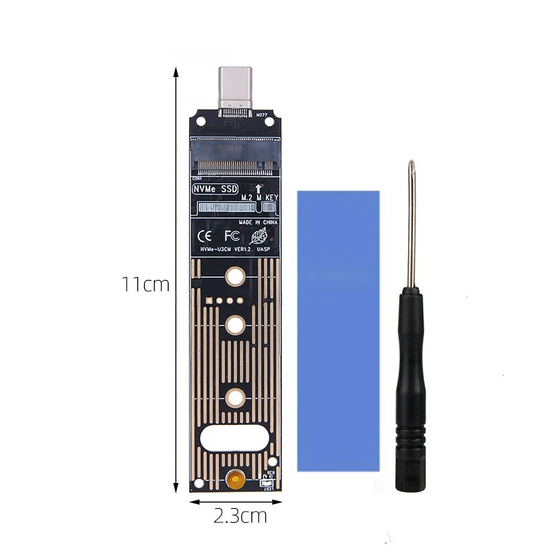 Disco duro M.2 NVME a USB 3,1, tarjeta convertidora, disco duro SSD a tipo C tipo A, adaptador extensible, tarjeta de expansión M.2 NVME - imagen 5