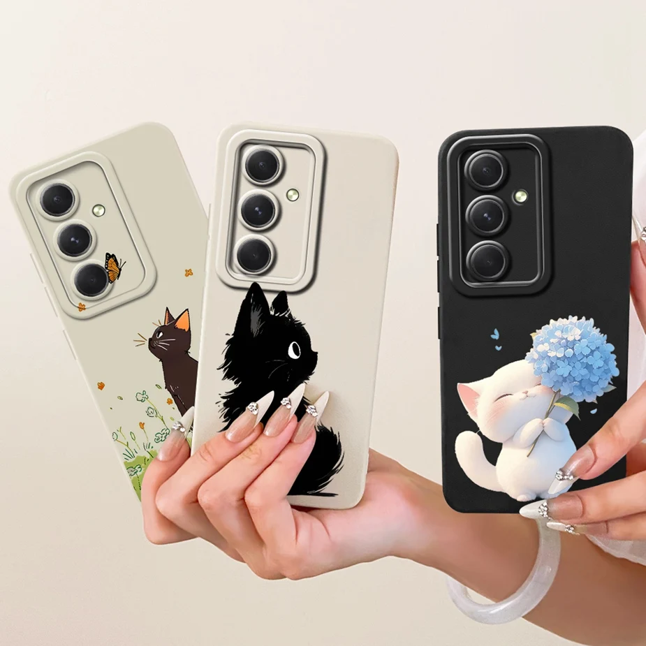 Para Samsung Galaxy M55 5G funda SM-M556B cubierta pintada de caramelo de lujo funda de silicona suave para Samsung M55s M 15 55 Galaxy M15 Fundas - imagen 5