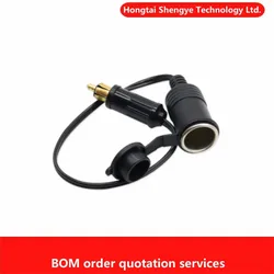 Adaptador DIN/Hella a toma de mechero 12/24 V para moto y coche