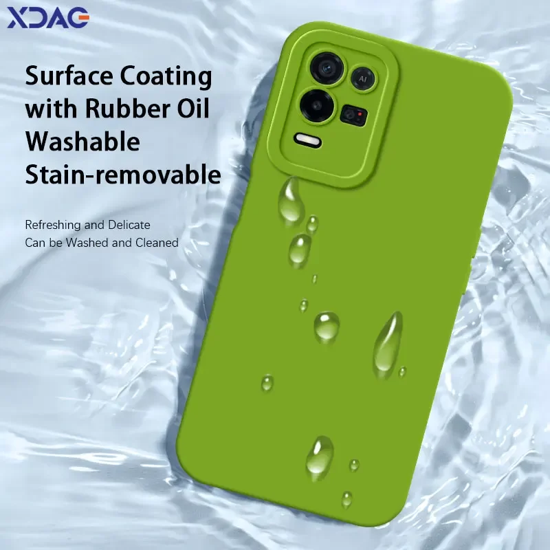 Funda de teléfono cuadrada de silicona líquida para OPPO K9, K9X, 5G, protección de cámara suave, 360 a prueba de golpes, bolsa para niña - imagen 5