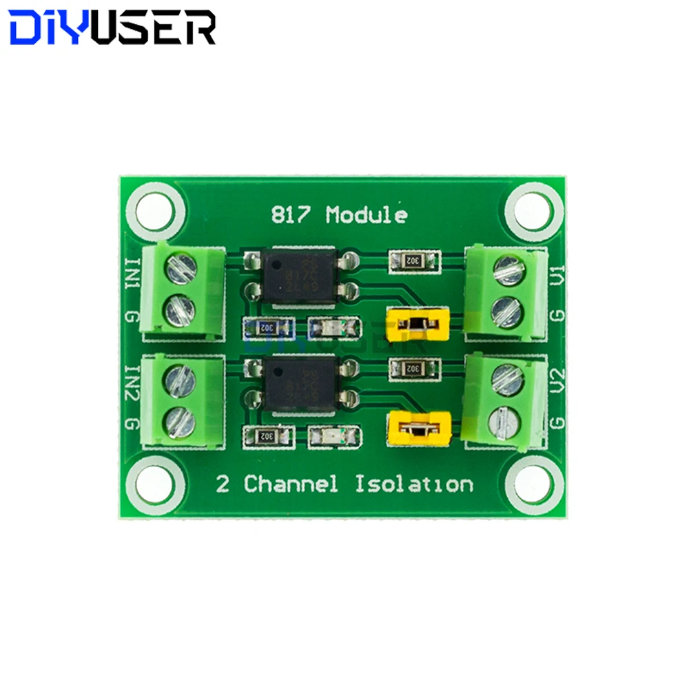 PC817 2 4 canales optoacoplador placa de aislamiento adaptador convertidor de voltaje 3,3 V a 5V3.6-30V controlador fotoeléctrico aislado - imagen 5