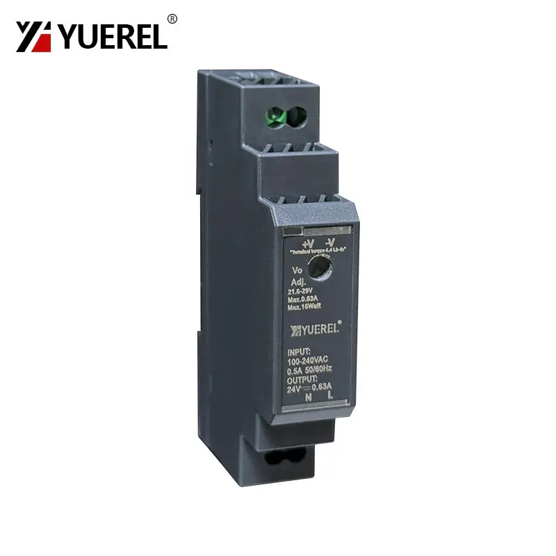 Transformador tipo carril de fuente de alimentación conmutada ultrafina HDR 15W 5V 12V 24V - imagen 4