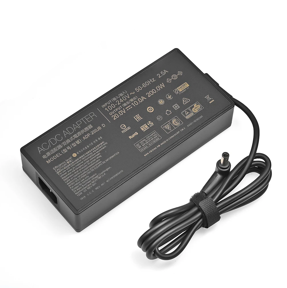 Cargador adaptador de CA para ordenador portátil, 20V, 10A, 200W, para ASUS TUF DASH F15 FX516PR FA506QR ROG ZEPHYRUS G15 GA503QM-HQ121R GA503Q ADP-200JB D - imagen 3
