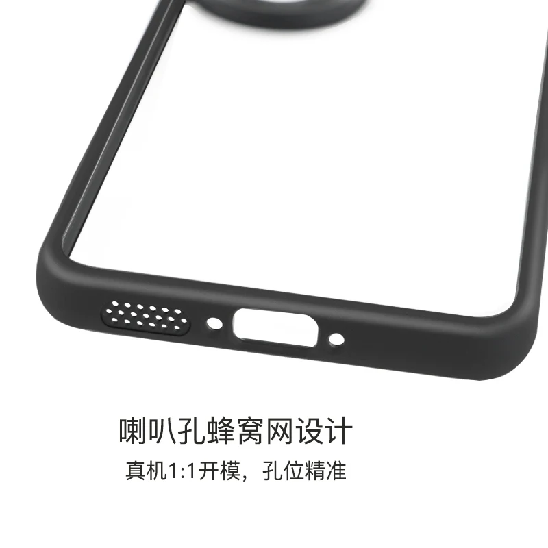 Funda de teléfono hueca con borde negro para vivo V50, Funda trasera transparente a prueba de golpes para vivo V50 - imagen 5