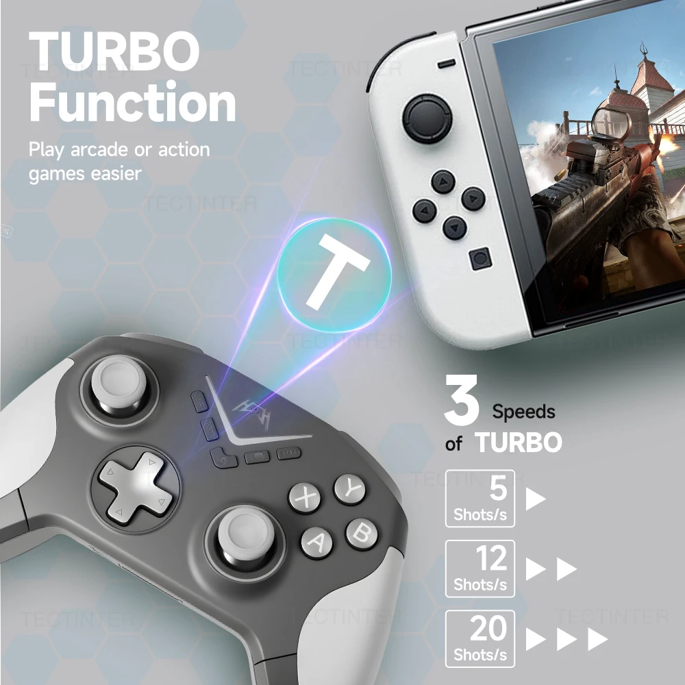 Mando inalámbrico Bluetooth para Nintendo Switch 2/PS4/PS3, controlador para controles de PC con Joystick de efecto Hall para Andriod/IOS - imagen 5