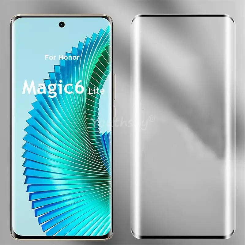 Para Honor Magic6 Lite Glass 3D película protectora de lente de pantalla curva para Honor Magic 6 Lite vidrio templado Magic 6 Lite 5 Lite 5 Pro