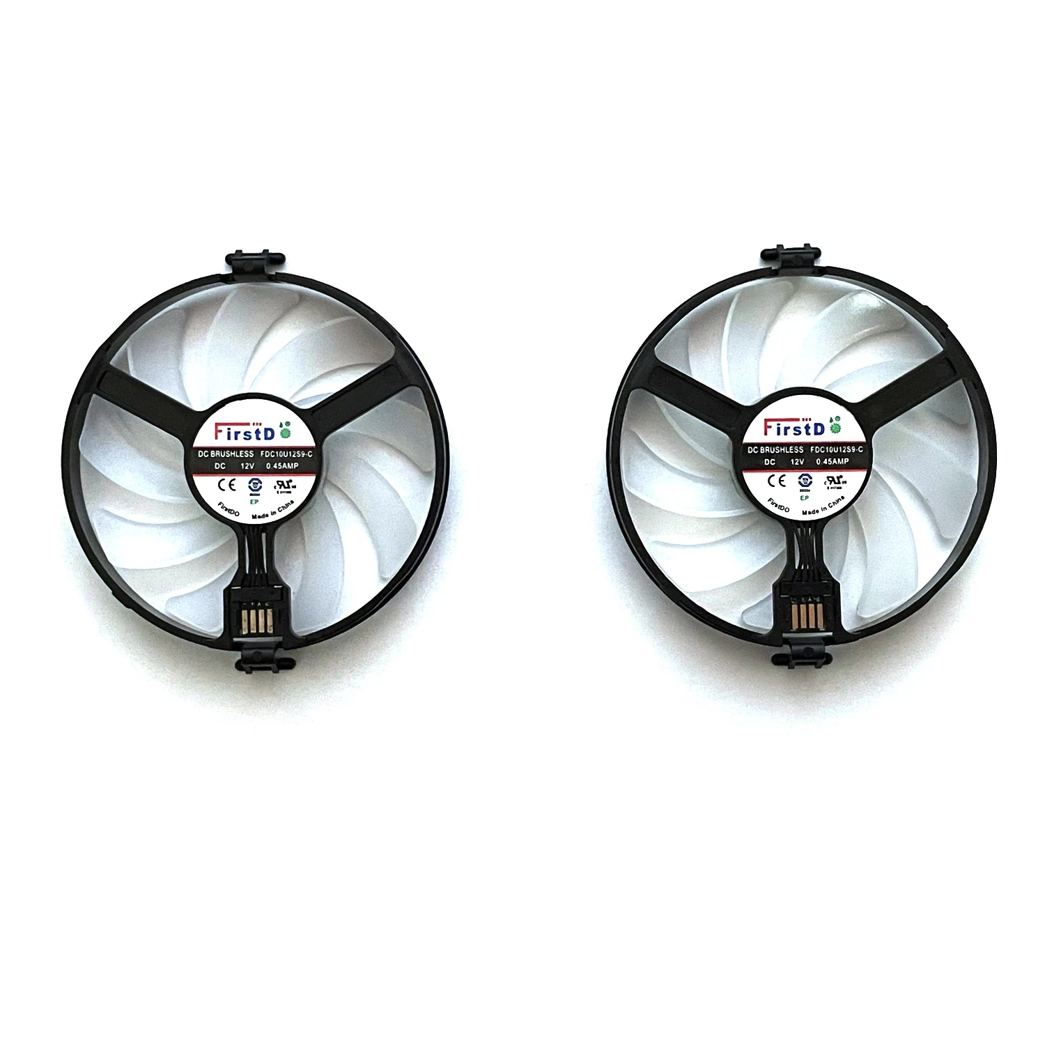 Ventilador de GPU FDC10U12S9-C DC 12V 0.45A RX470 para XFX AMD Radeon RX 470 480 580 RX580 RX480 RX470, refrigeración de tarjeta gráfica Crimson - imagen 3