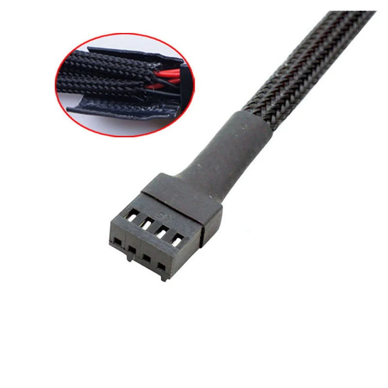 Nuevo divisor de ventilador PWM, Cable adaptador de 1/2/3/4 pines, 1 divisor de ventilador de CPU de ordenador, Cable de alimentación de extensión de ventilador de PC - imagen 4