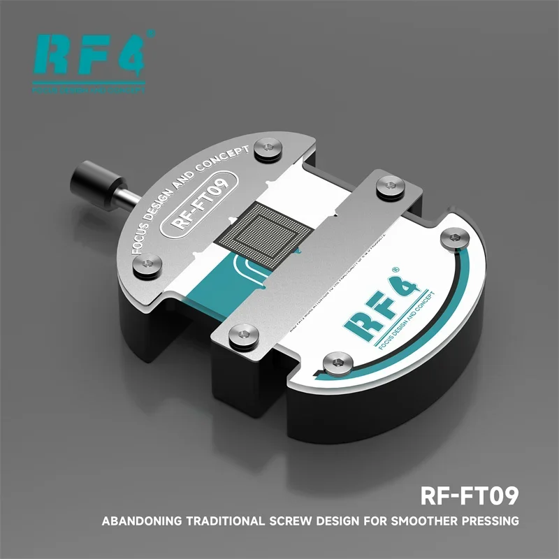 Dispositivo de reparación de desgomado de estructura plana sin seguimiento RF4 RF-FT09 para placa base de teléfono móvil BGA CPU IC herramienta de sujeción de Chip - imagen 4