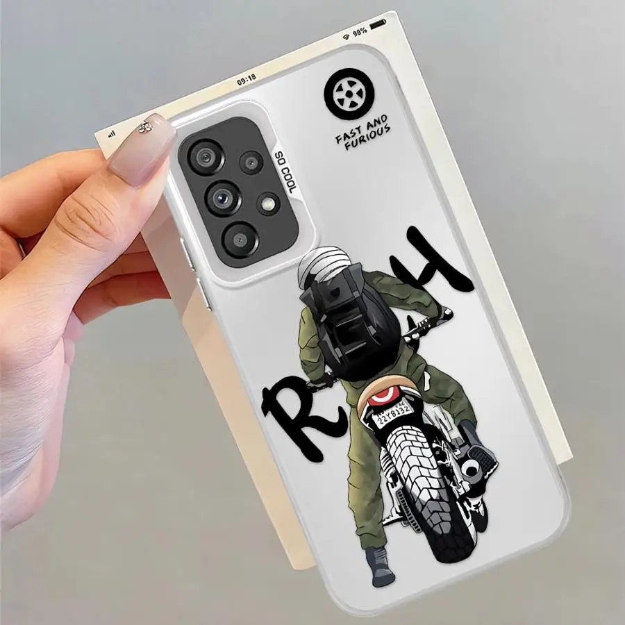 Funda de teléfono suave para Samsung Galaxy A16 A34 A13 A23 A22 A14 A24 A15 A12 A32 A25 locomotora masculina de moda - imagen 5