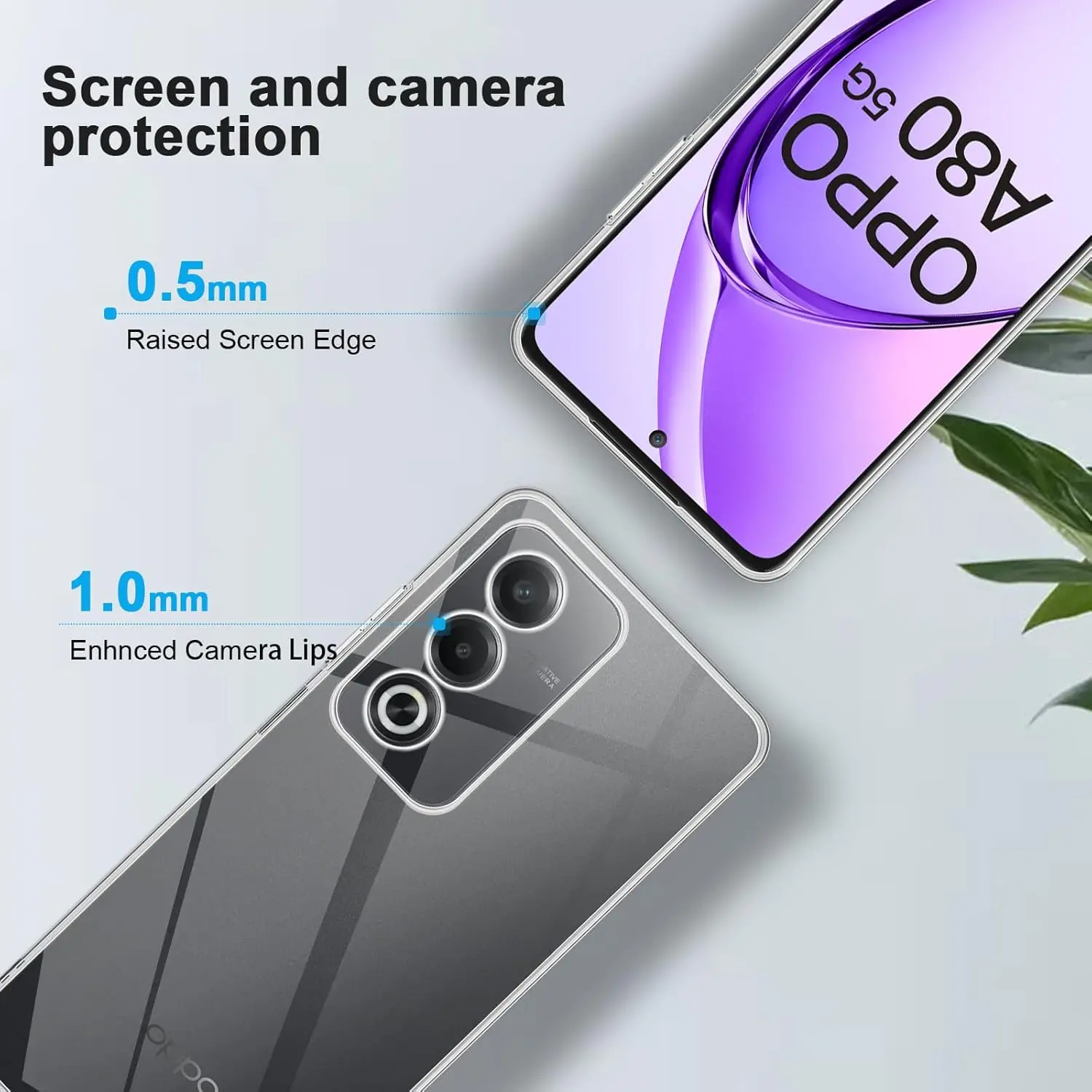 Funda de teléfono transparente de TPU suave para OPPO A3 Pro A3 Energy A80 5G - imagen 4