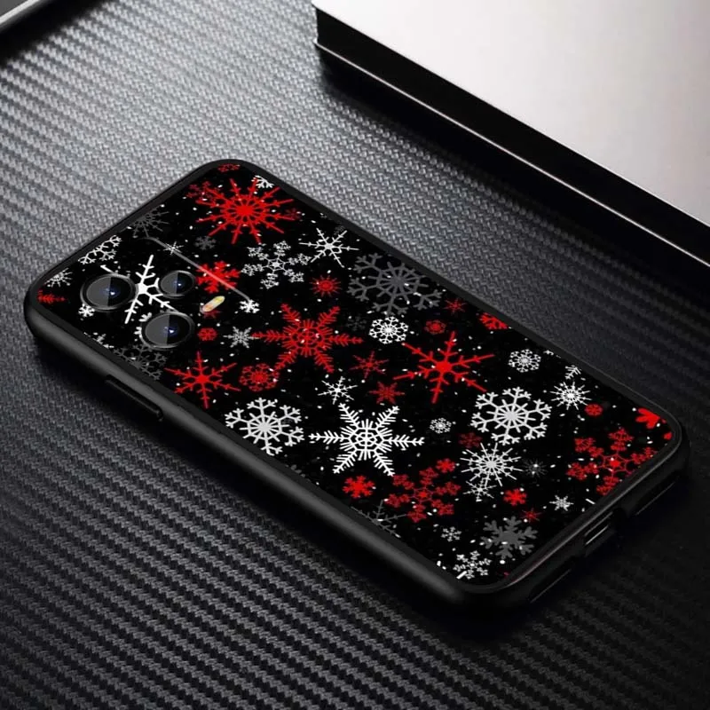 Funda de teléfono con diseño de ciervo luminoso, regalo de Navidad para Xiaomi Redmi Note 14, 13, 12, 12S, 11E, 11S, 11T Pro Plus, 4G, 5G, funda negra suave de TPU - imagen 3