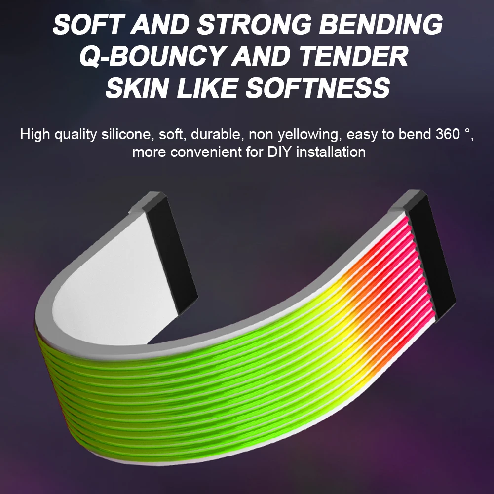 Tira de luces LED RGB de 5V y 3 pines, Cable de extensión de alimentación de placa base, Aura Sync, Flexible, Kit de bricolaje para ordenador y PC - imagen 4