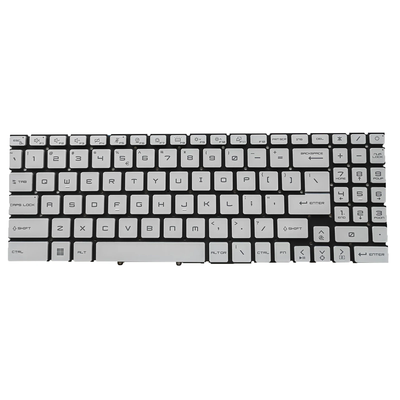 Teclado de EE. UU. Para MSI GF66, MS-1582, GF76, GL76, 66 MS-17L1, MS-17H3, retroiluminado, blanco, nuevo - imagen 3