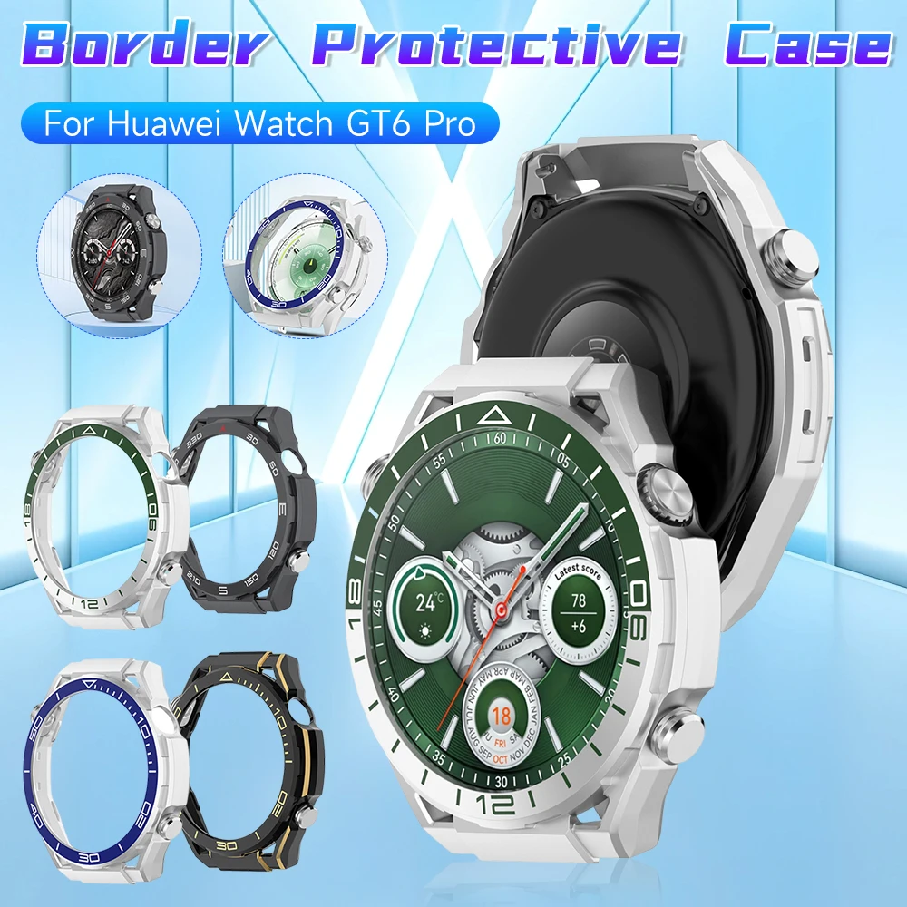Cubierta protectora para reloj, marco hueco para reloj, parachoques, funda para Huawei Watch GT6 Pro, accesorios de 46mm