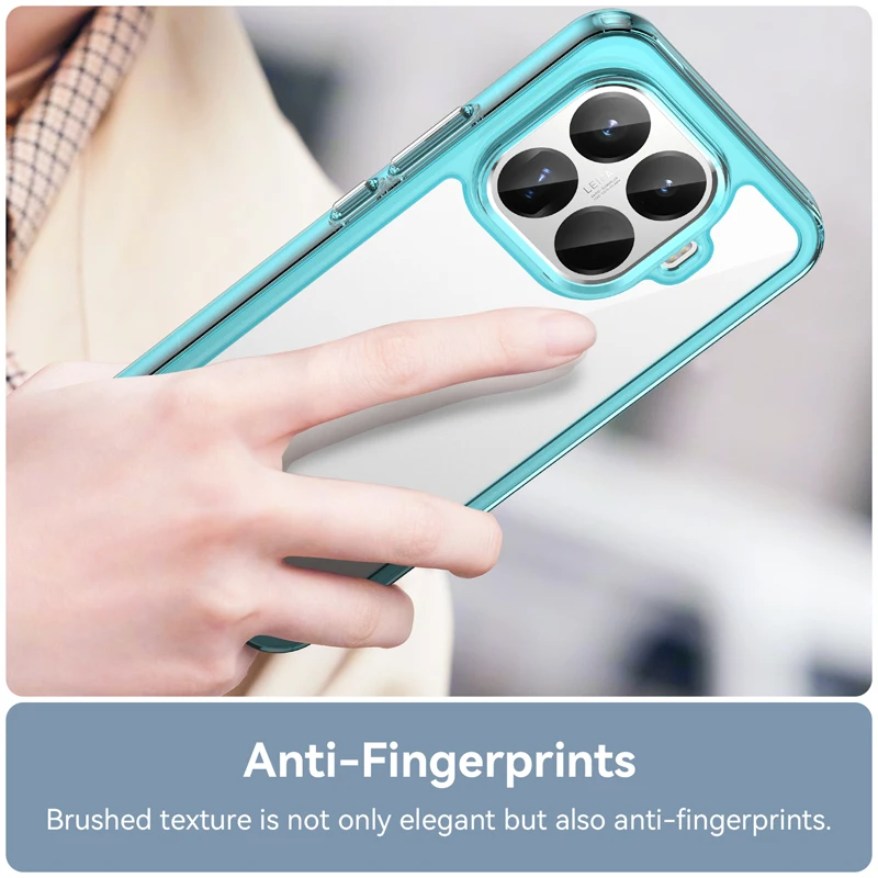 Para Xiaomi 15T,15T Pro funda ELVEV Airbags anticaída TPU cubierta dura de teléfono transparente para PC - imagen 3