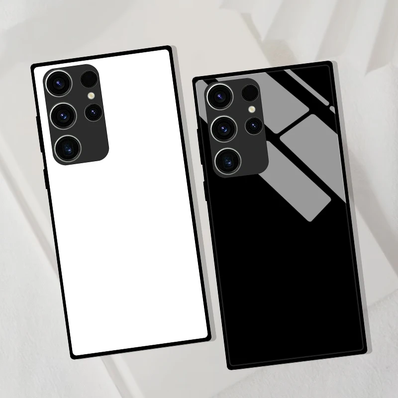 Funda de vidrio templado para Samsung Galaxy S25 Ultra, carcasa trasera dura de lujo, S25Ultra S 25 Ultra