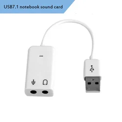 Adaptador USB Audio 7.1 Surround Virtual – Jack 3.5mm con Micrófono