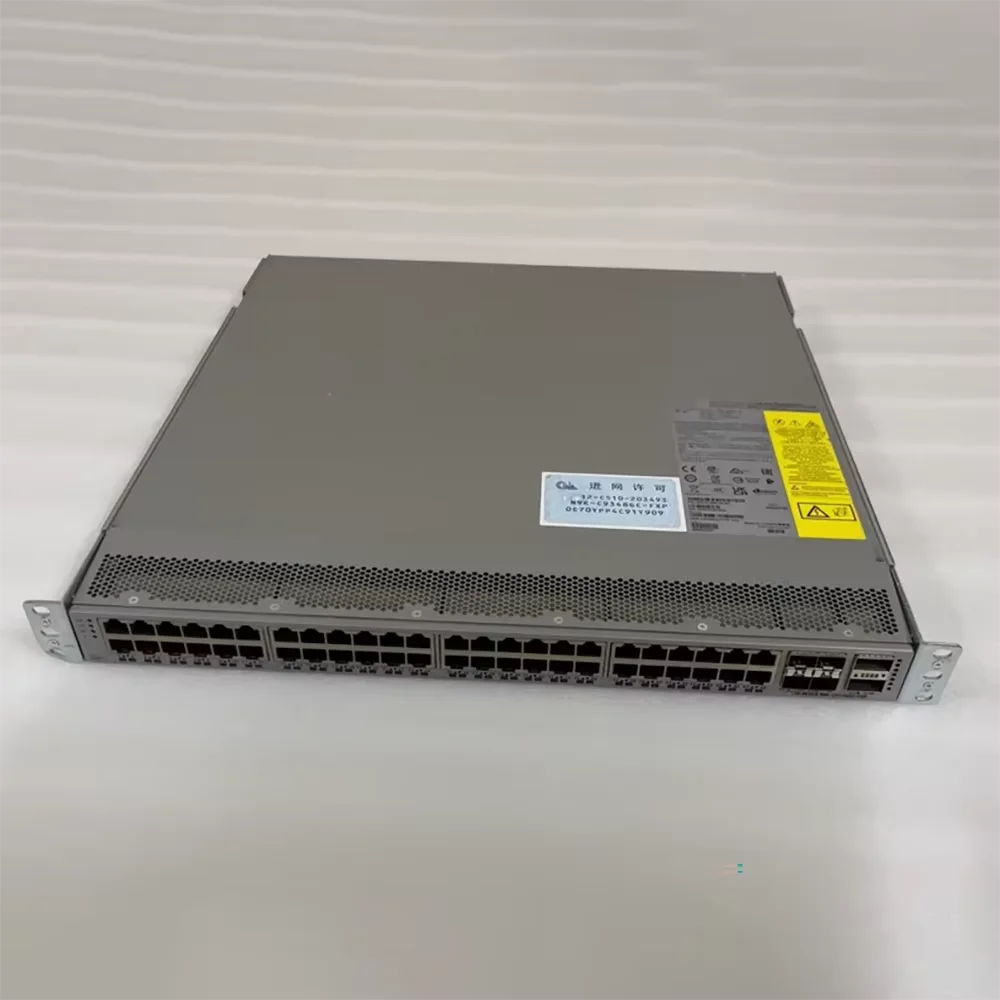 Conmutador de red central Gigabit eléctrico 4x25G 2x100G de 48 puertos N9K-C9348GC-FXP - imagen 3