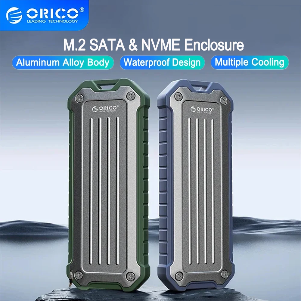 ORICO M.2 NVMe SATA carcasa de aleación de Zinc impermeable SSD externo 10Gbps portátil M.2 caja de almacenamiento de disco duro para PC portátil - imagen 2