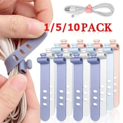 Organizador de Cables de Silicona Reutilizable y Portátil