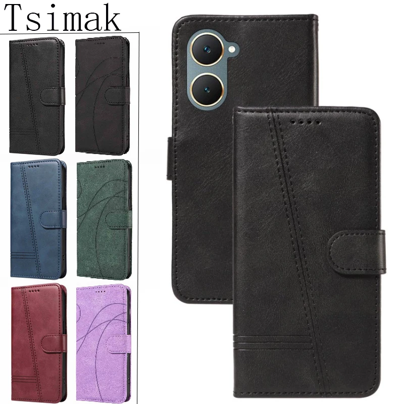 Funda con tapa para VIVO Y17S Y19S Y28S Y29S 5G, funda de cuero tipo billetera magnética para Vivo Y03 Y04 Y19 S Y 19S viovy19s 4G - imagen 2