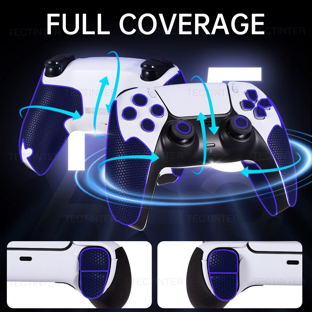 Cubierta de agarre de mango para controlador PlayStation 5, para Nintendo Switch 2/Xbox1/serie X S, Joystick de mando, piel de cobertura completa - imagen 3