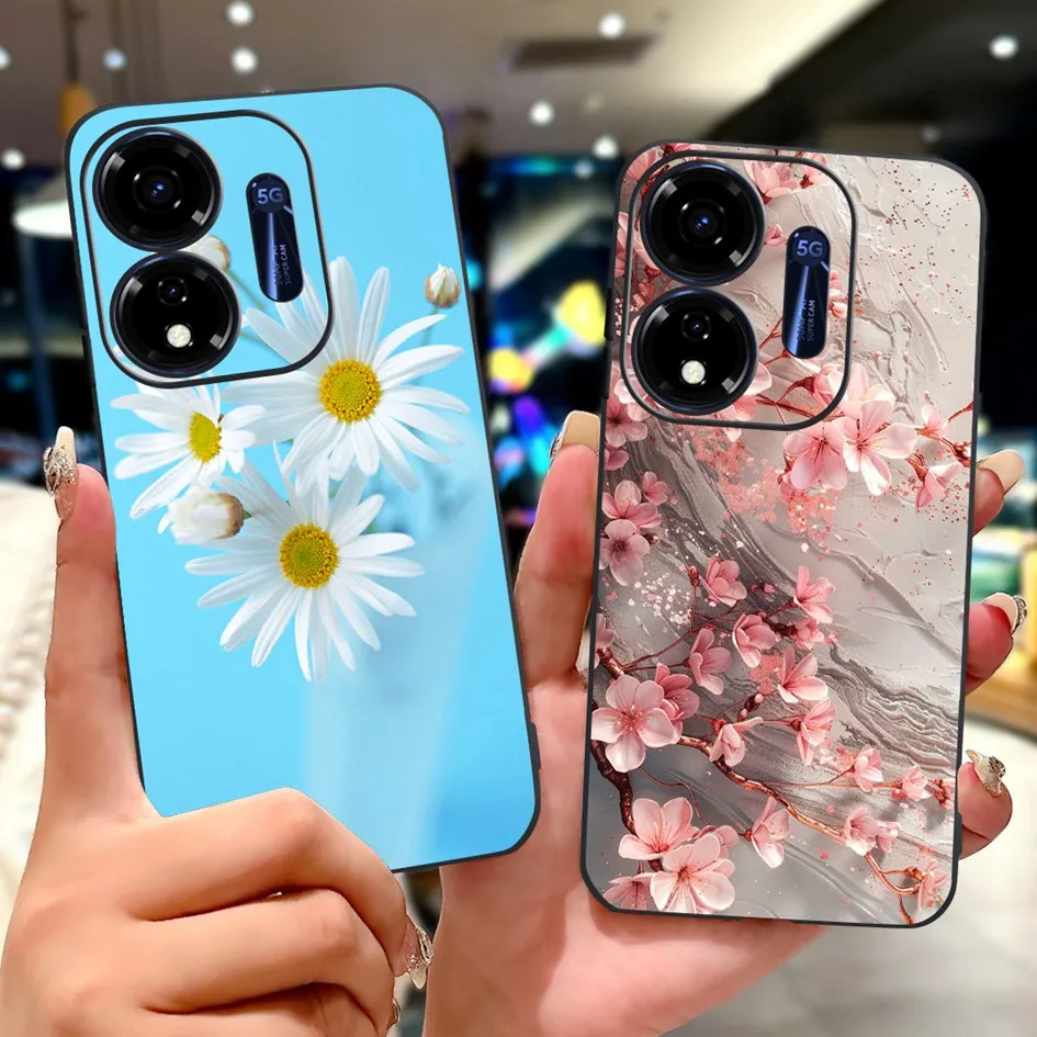 Para Itel P55 4G 5G funda A666L P666L P661N P665L funda bonita León carpa de la suerte funda trasera de silicona suave para Itel P55 Plus P 55 Shell - imagen 2