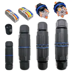 Conector Cable Impermeable IP68 KVSF-15 Terminal Eléctrico 2-5 Pines