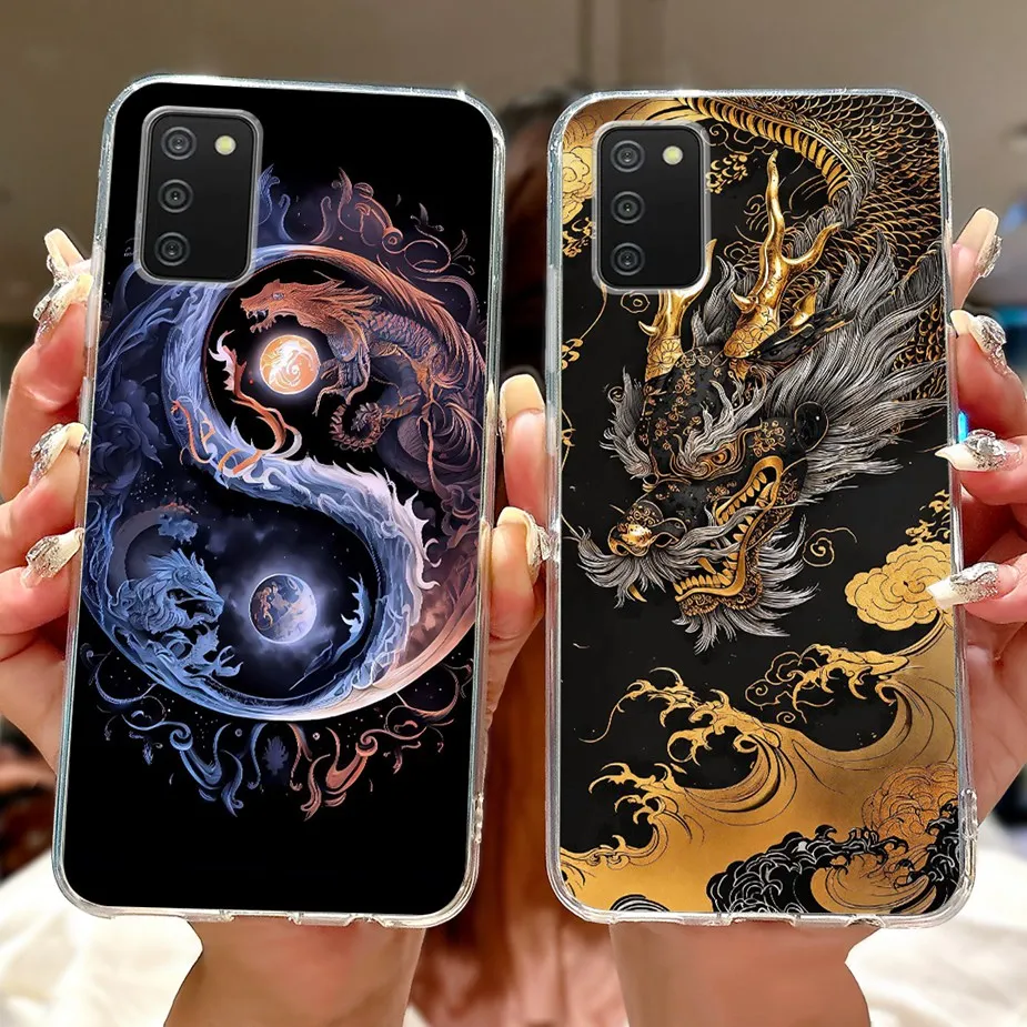 Para Samsung Galaxy A02s funda SM-A025F moda gato León pintado funda de silicona suave para Samsung A02s M 02s Galaxy M02s Shell - imagen 5