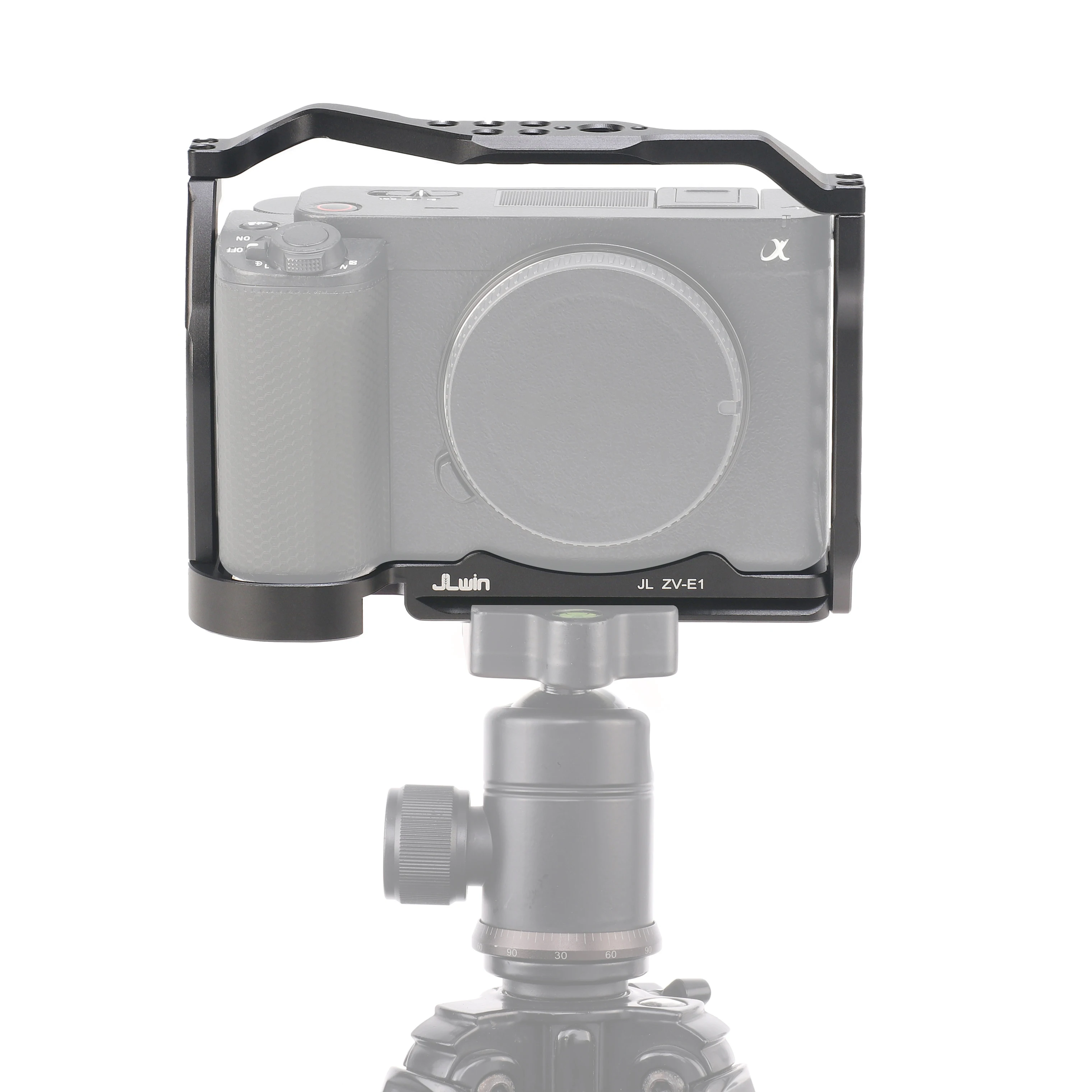 Jaula de cámara para Sony ZV-E1, Kit de marco de expansión, placa L de Disparo Vertical con orificio de 1/4 "y 3/8", aleación de aluminio - imagen 3