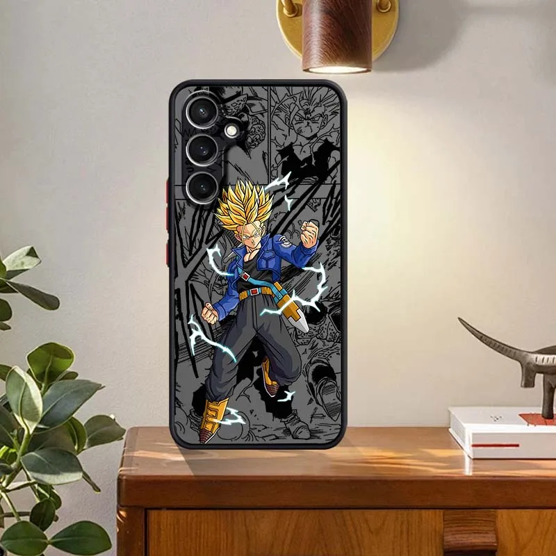 D-Dragon Ball Anime Trunks para Samsung Galaxy S25 S24 S23 S22 FE Plus Ultra 5G funda de teléfono translúcida esmerilada - imagen 5