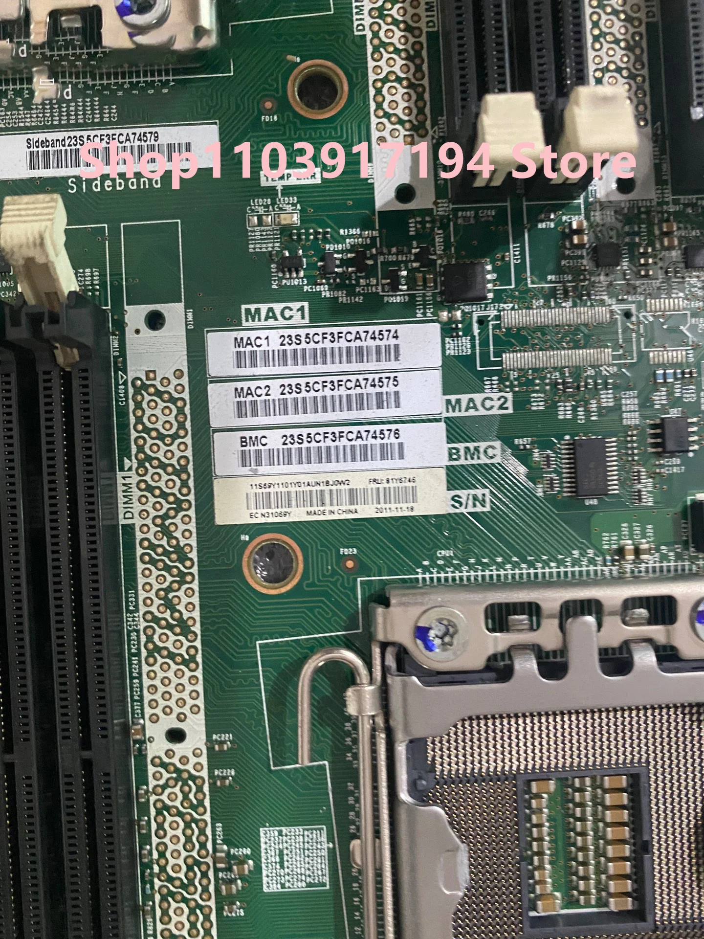 Placa base del servidor X3620M3 X3630M3 81Y6746 69Y1101 - imagen 2