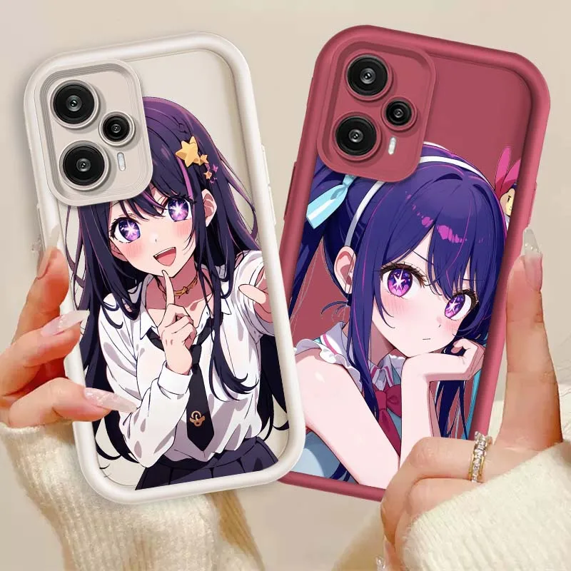 Funda de Anime Girl Hoshino para Xiaomi Poco X3 X4 X5 X6 X7 C65 C75 M4 M5 M5S F6 F4 F5 Pro GT NFC caja de teléfono con escalera ocular