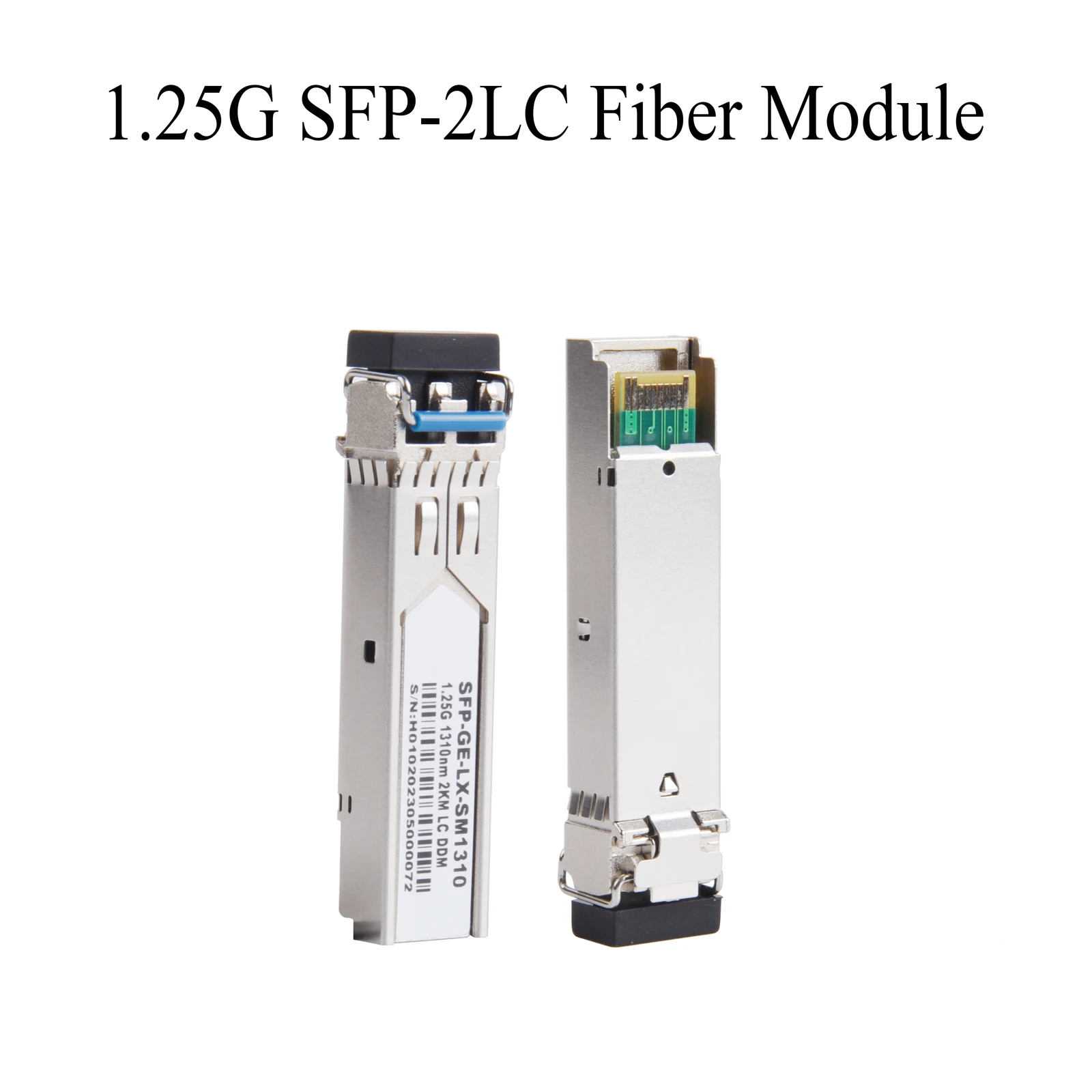 Módulo SFP de fibra Gigabit, 1000M, modo único, multimodo, 2 × LC, 1,25G, fibra de 1310nm/1550nm para conmutador Ethernet Cisco Mikrotik, 1 Uds.