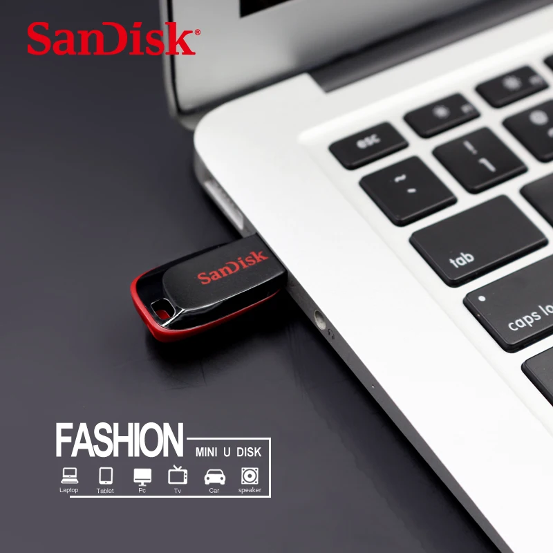 SanDisk CZ50 USB2.0 Pendrive 32GB 16GB 64GB unidad Flash USB Pen Drive U disco Mini unidad Flash Cruzer Blade 100% Original - imagen 2