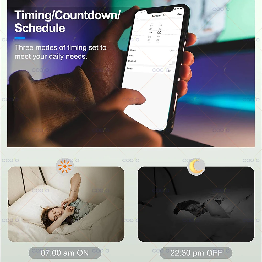 Tuya Wifi E27 lámpara Led RGB CW WW 15W bombilla Led Bluetooth funciona con Alexa Amazon Google Home para decoración de vida inteligente - imagen 5