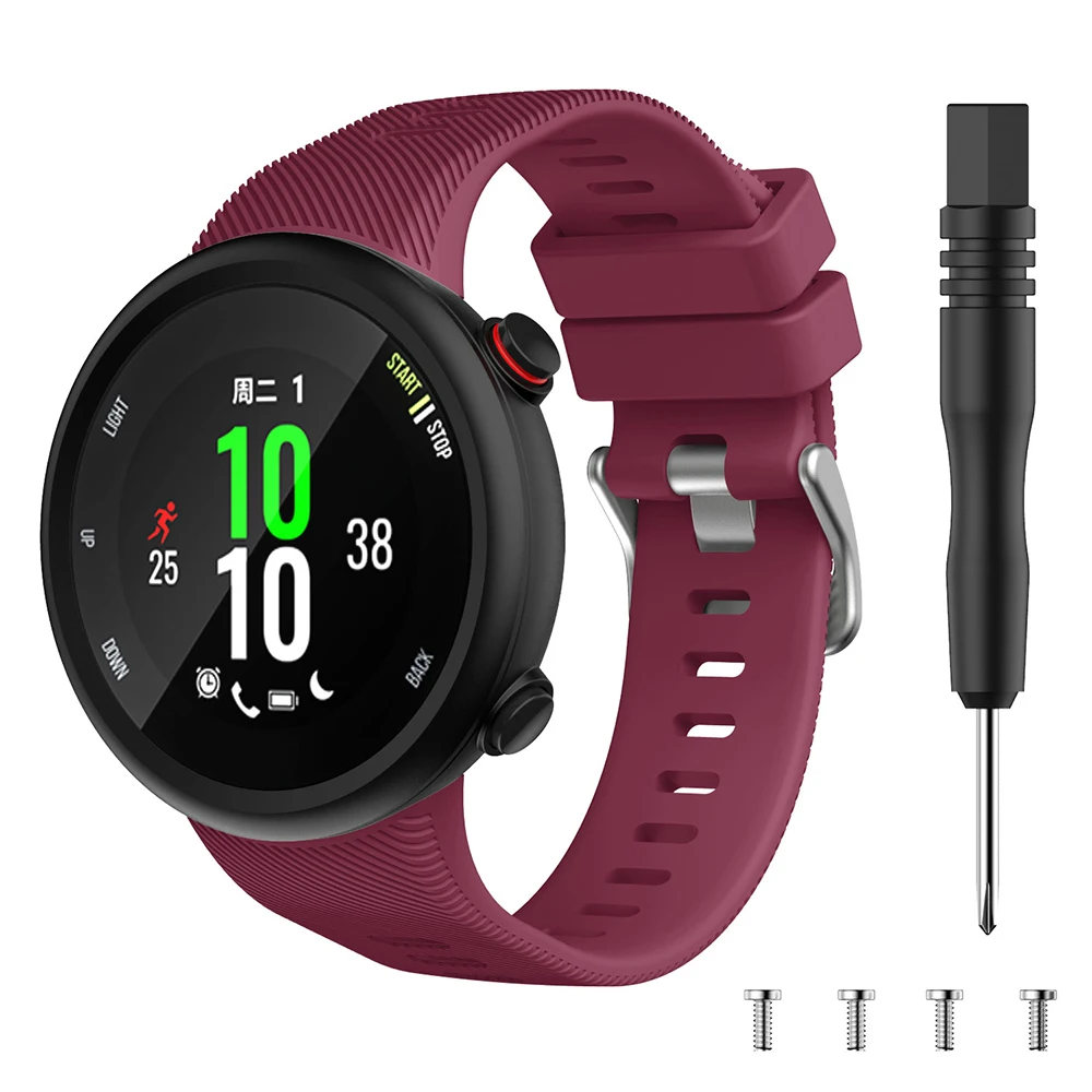 Correa de silicona para reloj Garmin Forerunner 45 45S, repuesto para Garmin Swim 2 - imagen 3